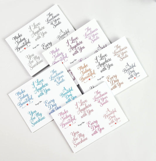 [BUMYUL] 2. Daily Mood Lettering sticker