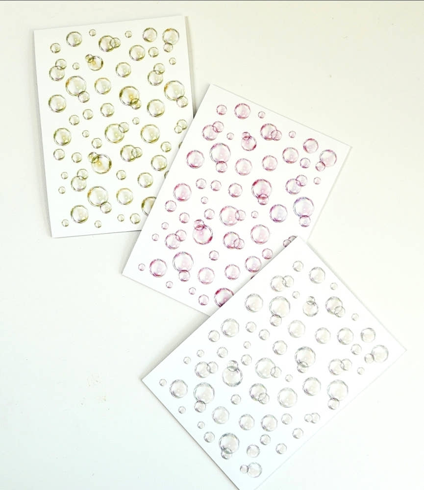[BUMYUL] 45.Color Bubble Drop PET Pink/Green/White