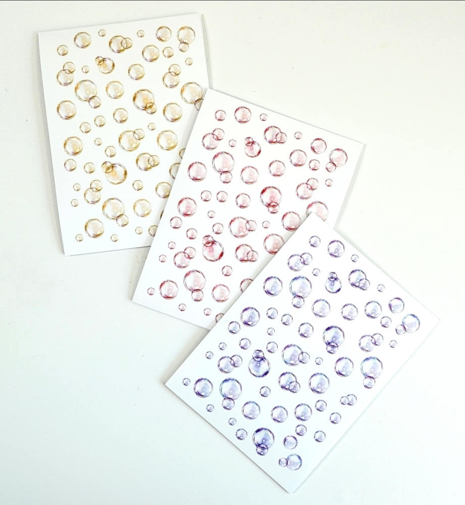 [BUMYUL] 46.Color Bubble Drop PET Red / Purple / Yellow
