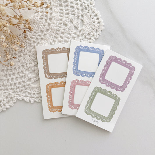 [MINYYUNY] Crochet Square Label Color