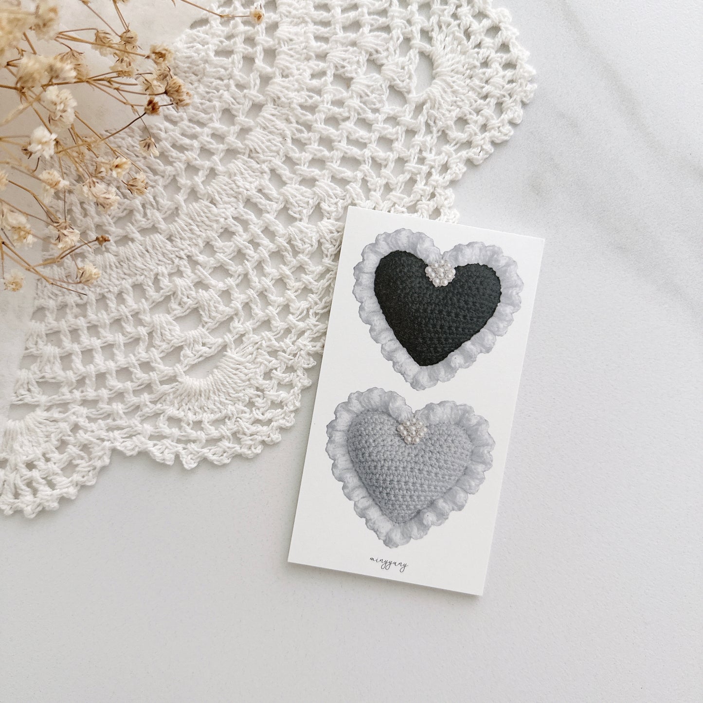 [MYNYYUNY] Heart Knit Mono