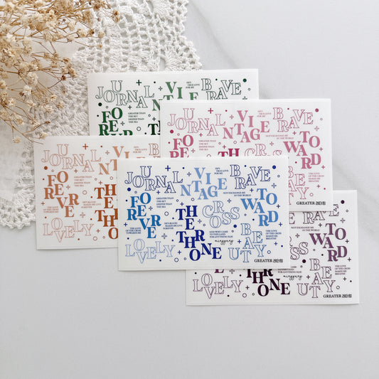 [MINYYUNY] Greater Lettering PET Color