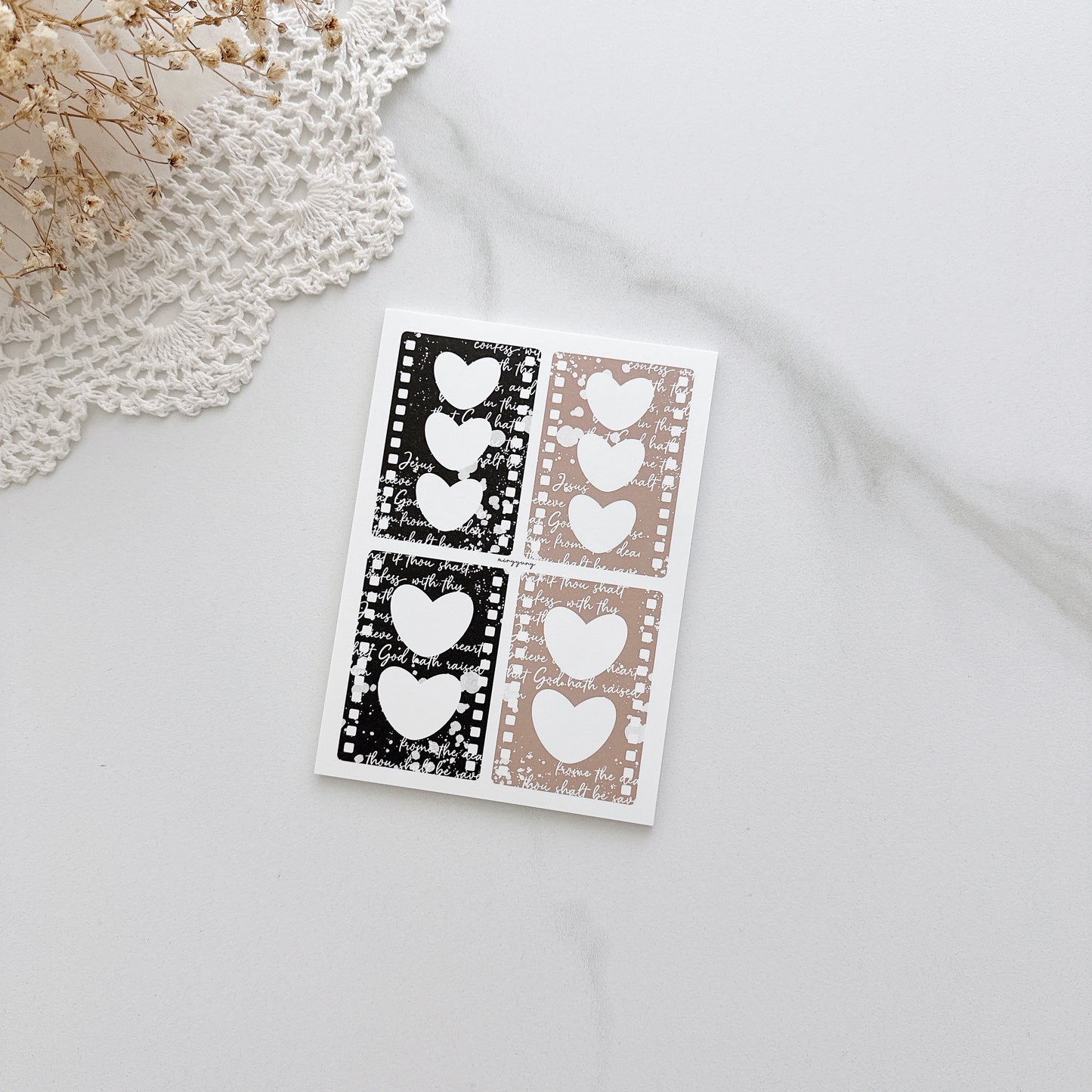 [MINYYUNY] Heart Film Black/Brown