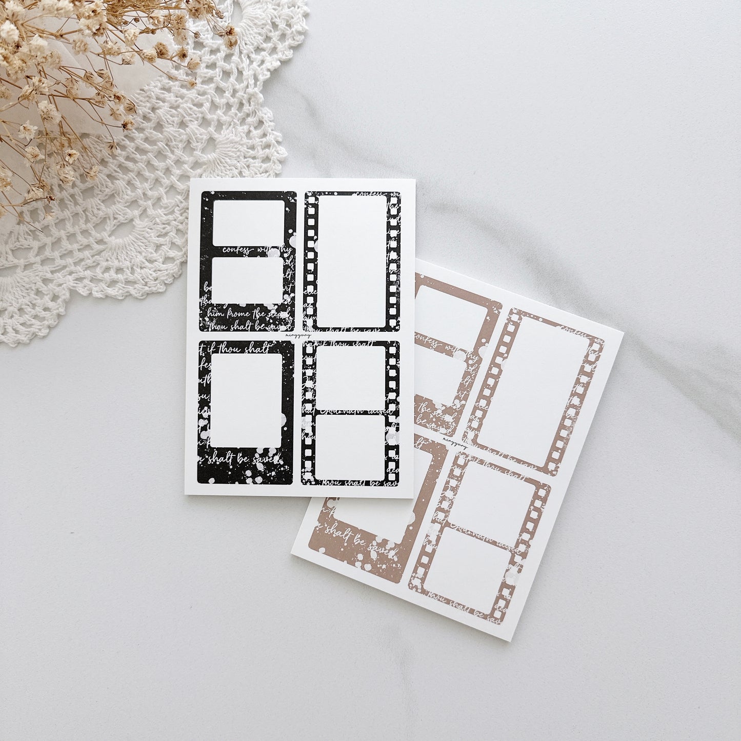 [MINYYUNY] Aesthetic 4-Cut Frame Black/Brown