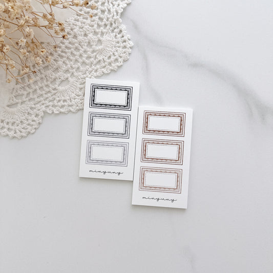 [MINYYUNY] Mini Lase Label2 Black Brown