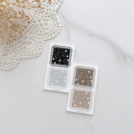 [MINYYUNY] Reverse Lace Label 1 Black/Brown