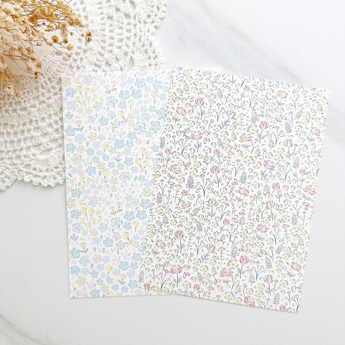 [MINYYUNY]  Flower Background Paper