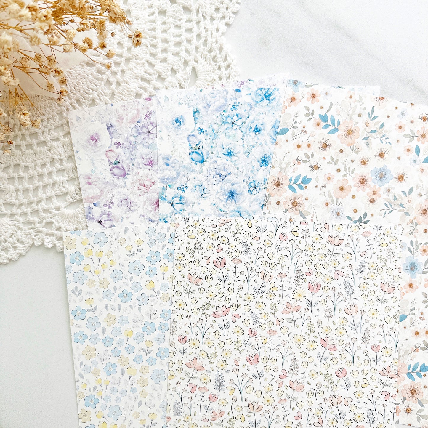 [MINYYUNY]  Flower Background Paper