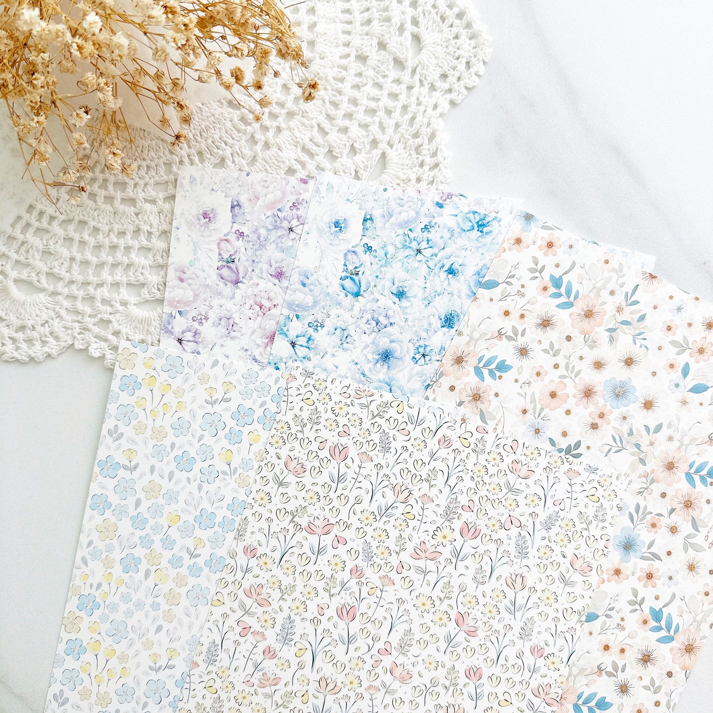 [MINYYUNY]  Flower Background Paper