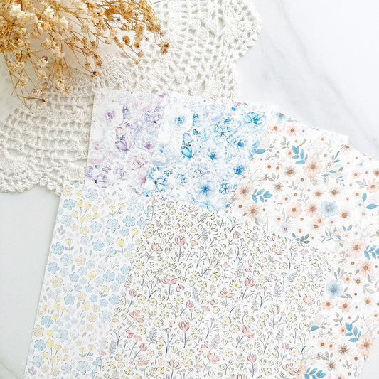 [MINYYUNY]  Flower Background Paper