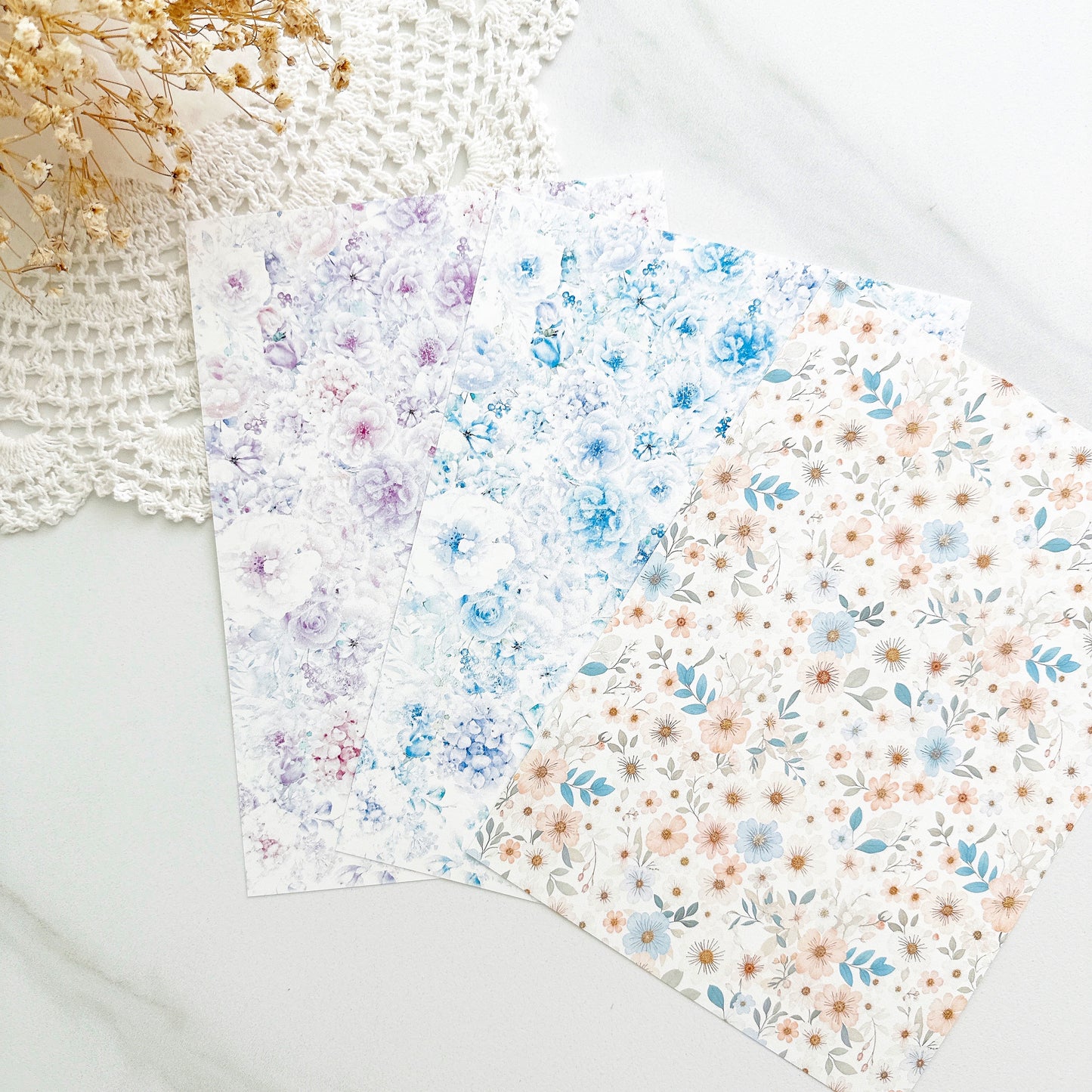 [MINYYUNY]  Flower Background Paper