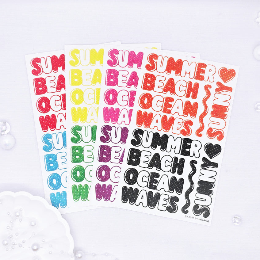 [DOA SHOP]  11-14. Summer Lettering  sticker