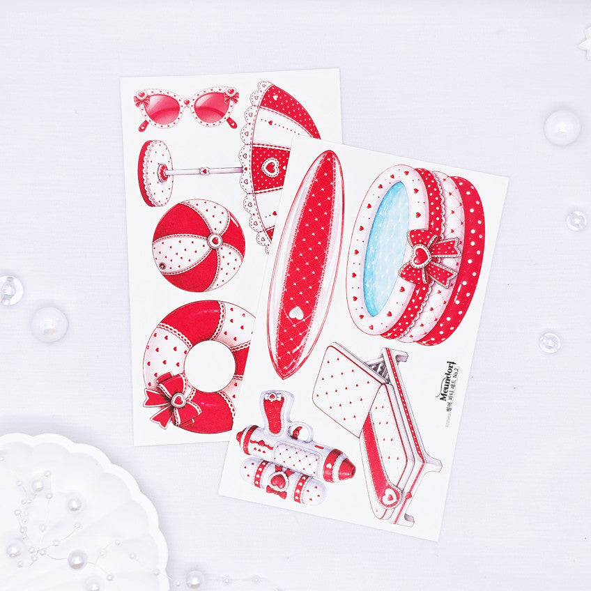 [DOA SHOP]  19-20. Summer party red sticker