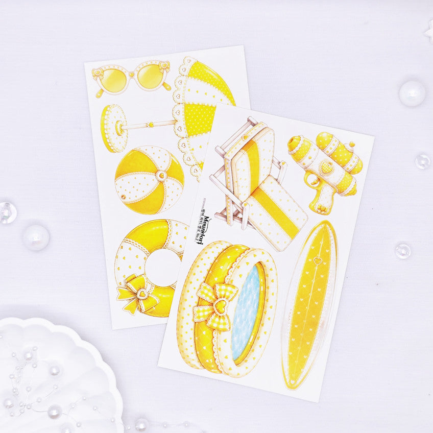 [DOA SHOP]  23-24. summer party yellow sticker