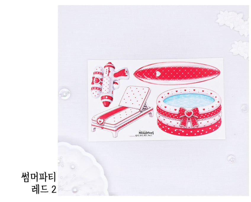 [DOA SHOP]  19-20. Summer party red sticker