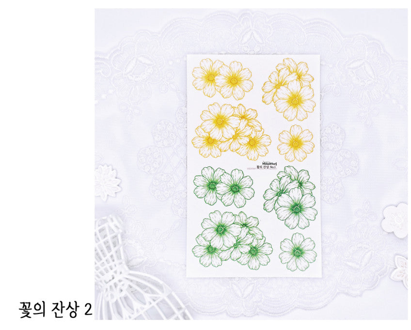 [DOA SHOP]  43-46. Afterimage of a Flower sticker