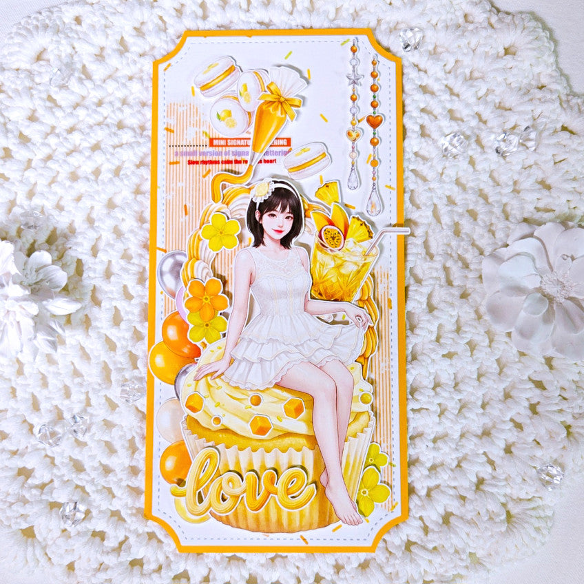 [Kind YumYum Store] 17. ヴィンテージパターンステッカー マンゴー