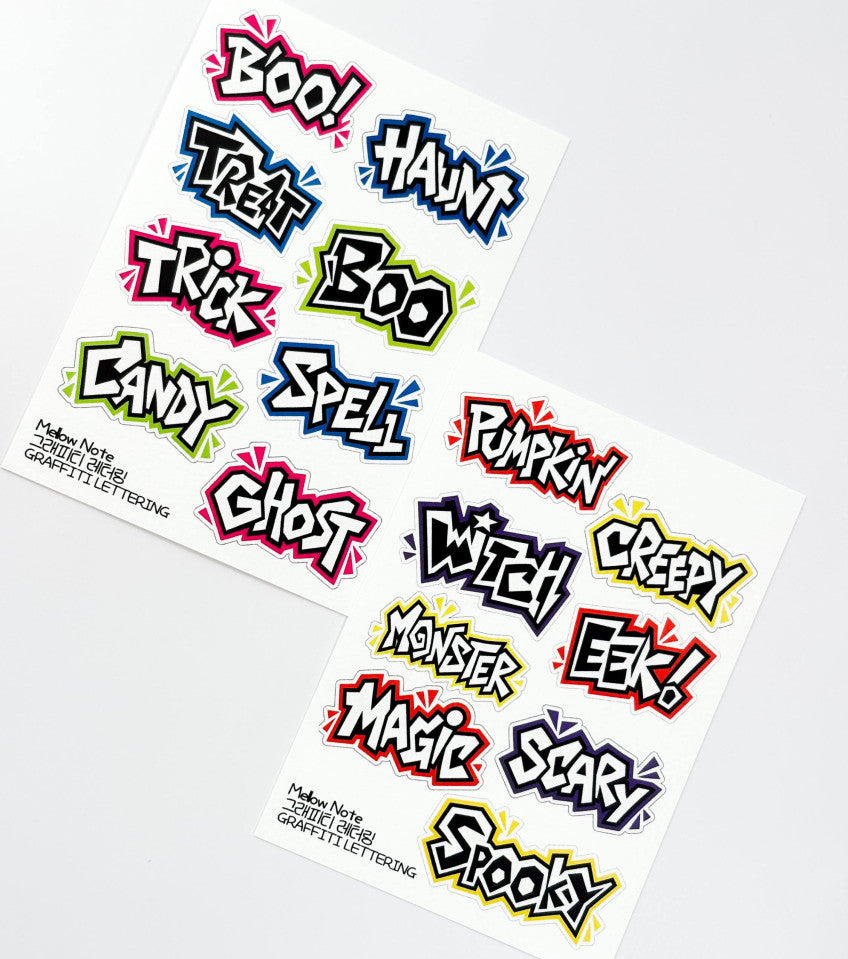 [Mellow Note] 22. 10月 Mellow Package Ghost Street Denim 手帳デコセット