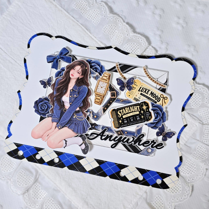 [Mellow Note] 22. 10月 Mellow Package Ghost Street Denim 手帳デコセット