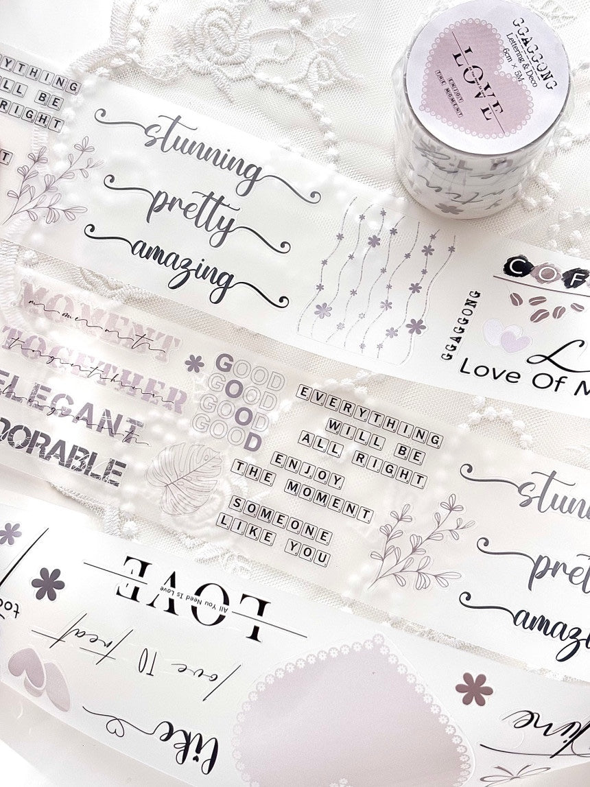 [GGAGGONG] Lettering & Deco PET Tape