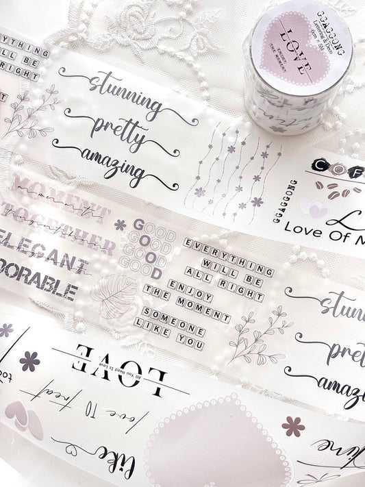 [GGAGGONG] Lettering & Deco PET Tape