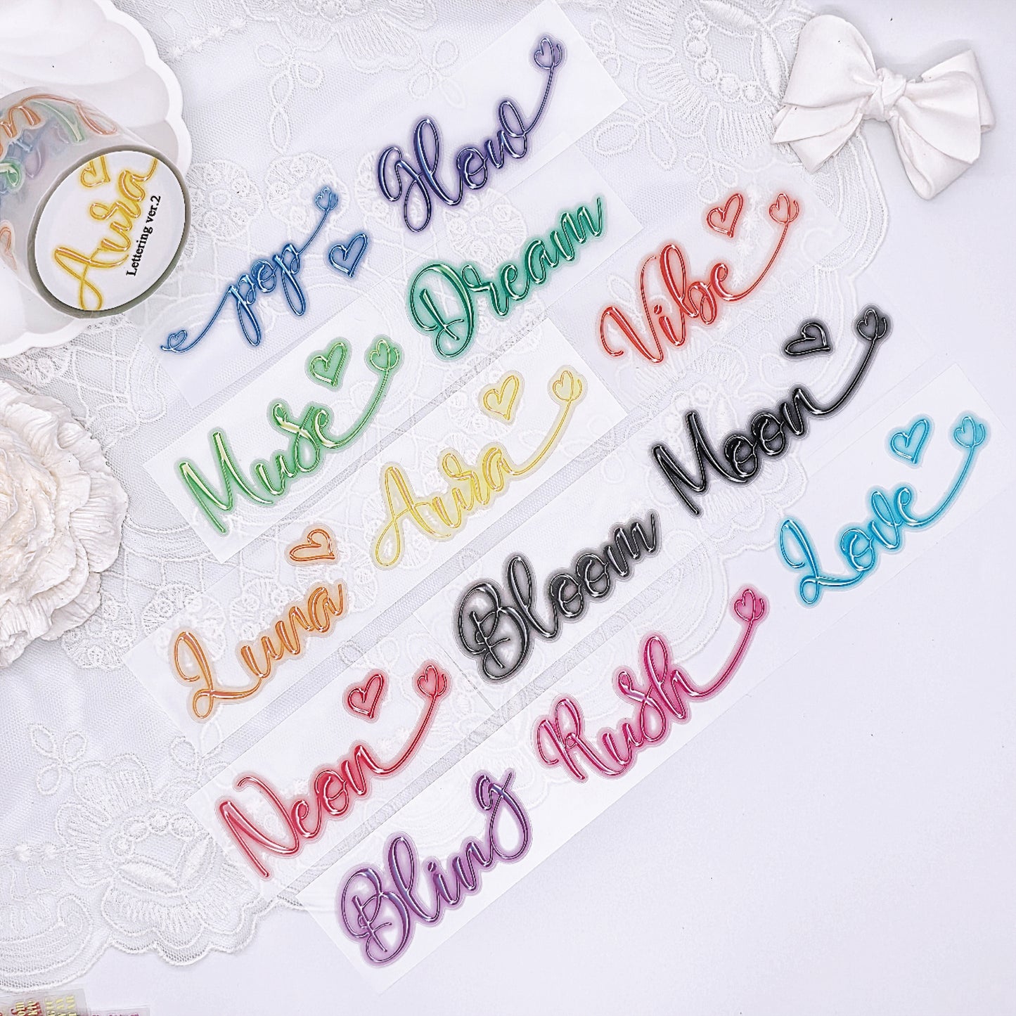[DOA SHOP]  Lettering2 PET Masking Tape