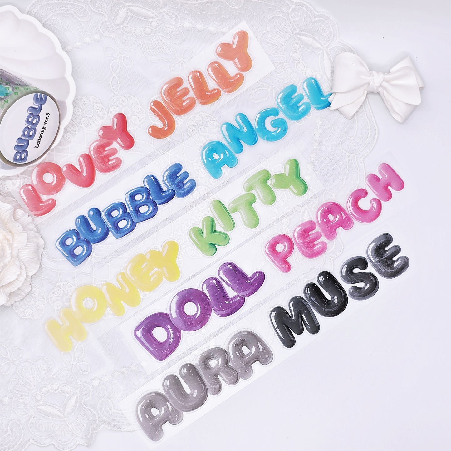 [DOA SHOP]  Lettering3 PET Masking Tape