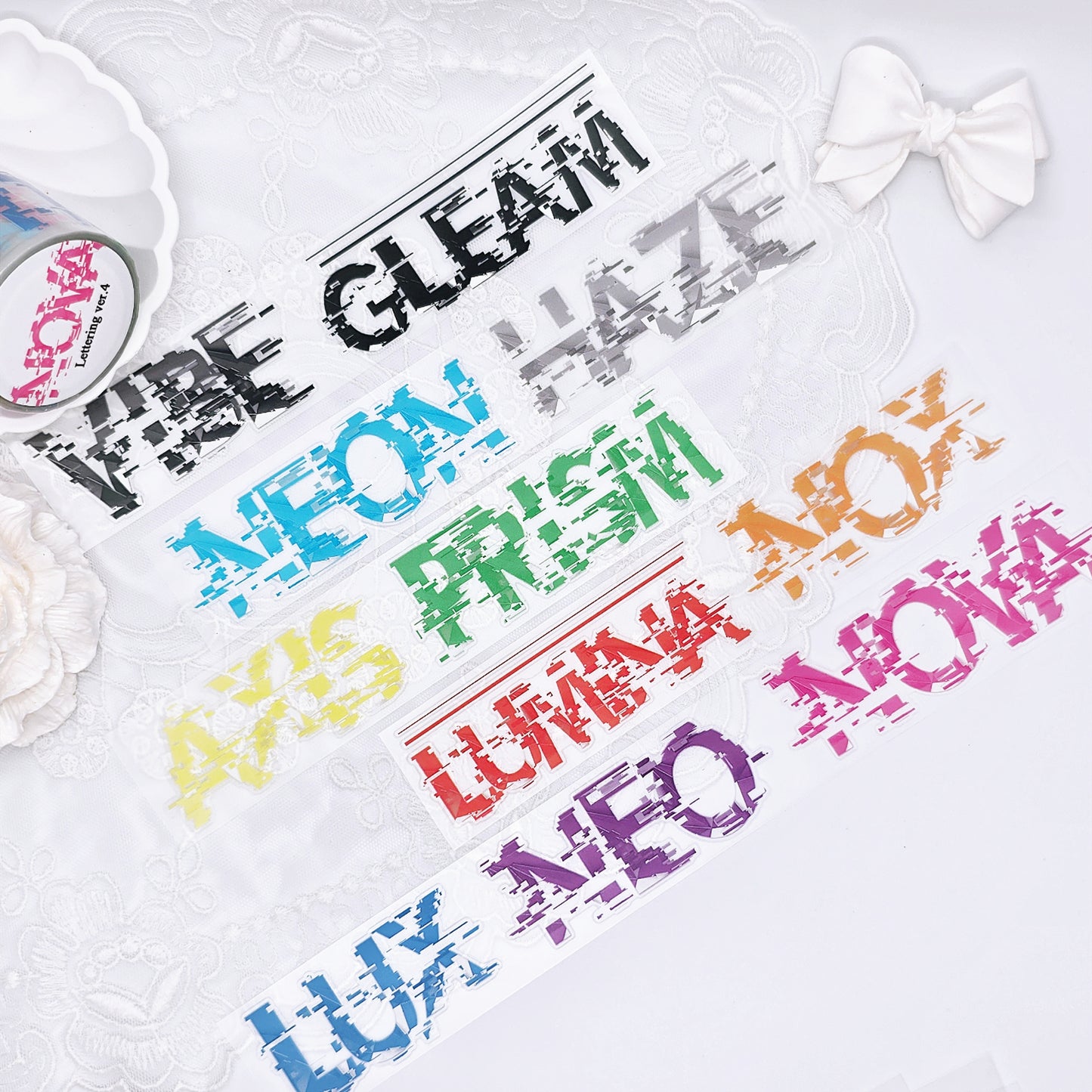 [DOA SHOP]  Lettering4 PET Masking Tape
