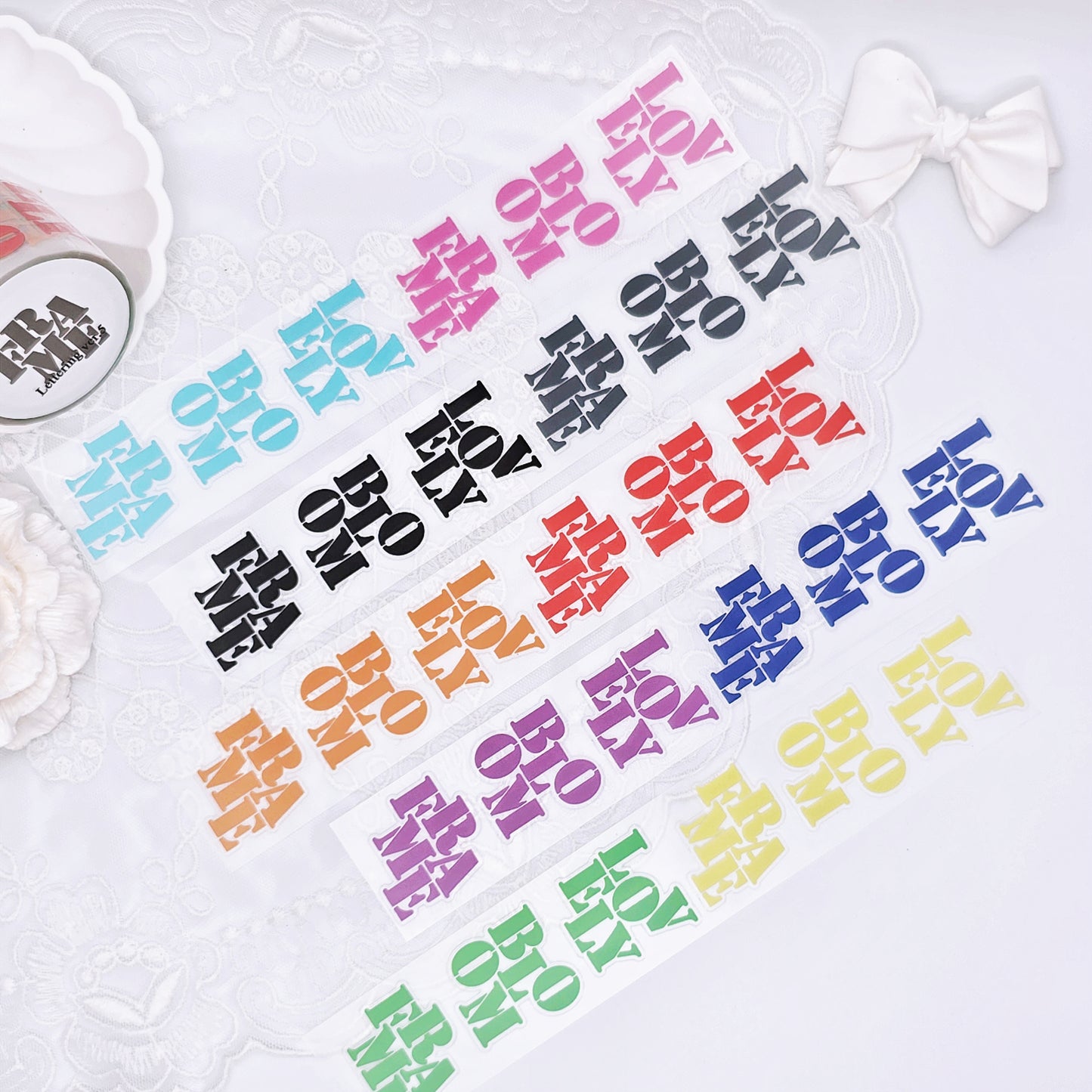 [DOA SHOP]  Lettering5 PET Masking Tape