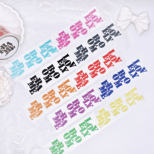[DOA SHOP]  Lettering5 PET Masking Tape