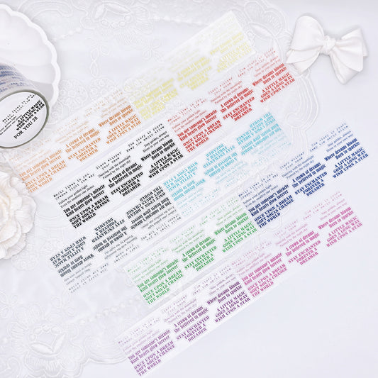 [DOA SHOP]  Lettering limited ver PET Masking Tape