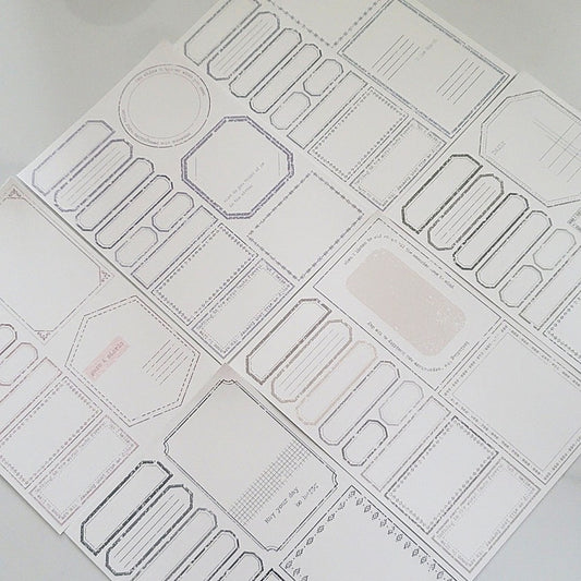 [GGAGGONG] Vintage Label Memo