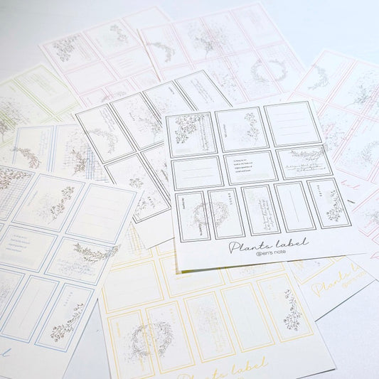 [Ann's NOTE]  Plant Label Paper