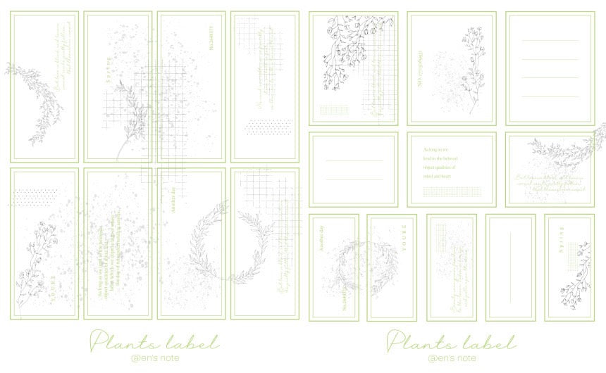 [Ann's NOTE]  Plant Label Paper