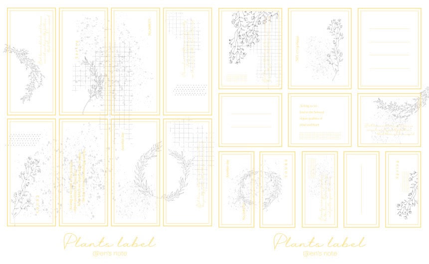 [Ann's NOTE]  Plant Label Paper