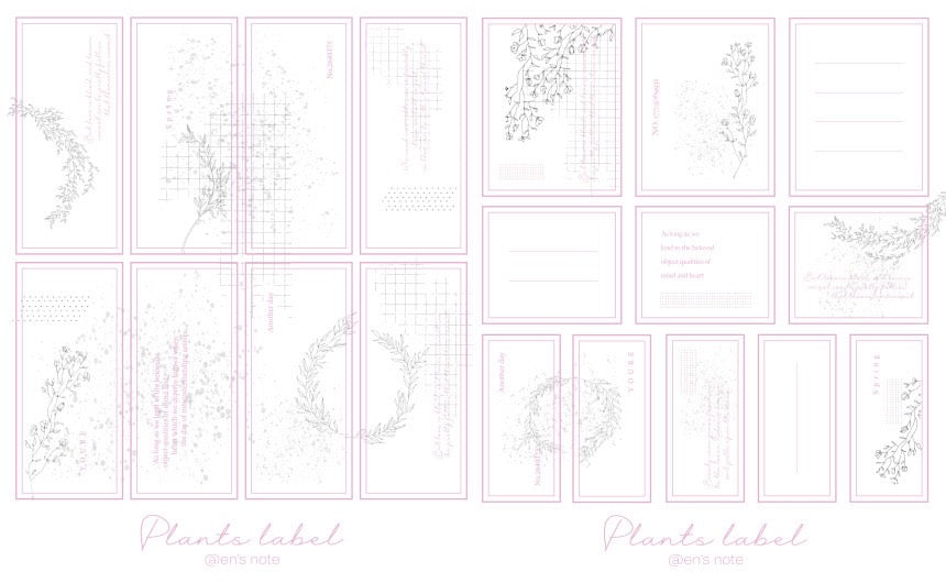 [Ann's NOTE]  Plant Label Paper