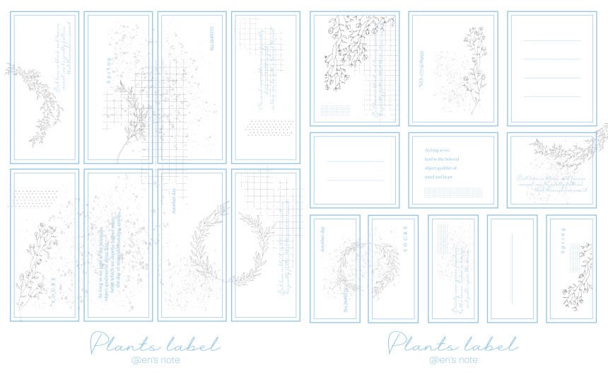 [Ann's NOTE]  Plant Label Paper