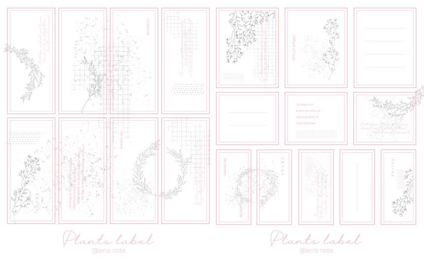 [Ann's NOTE]  Plant Label Paper