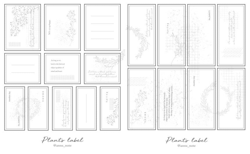 [Ann's NOTE]  Plant Label Paper