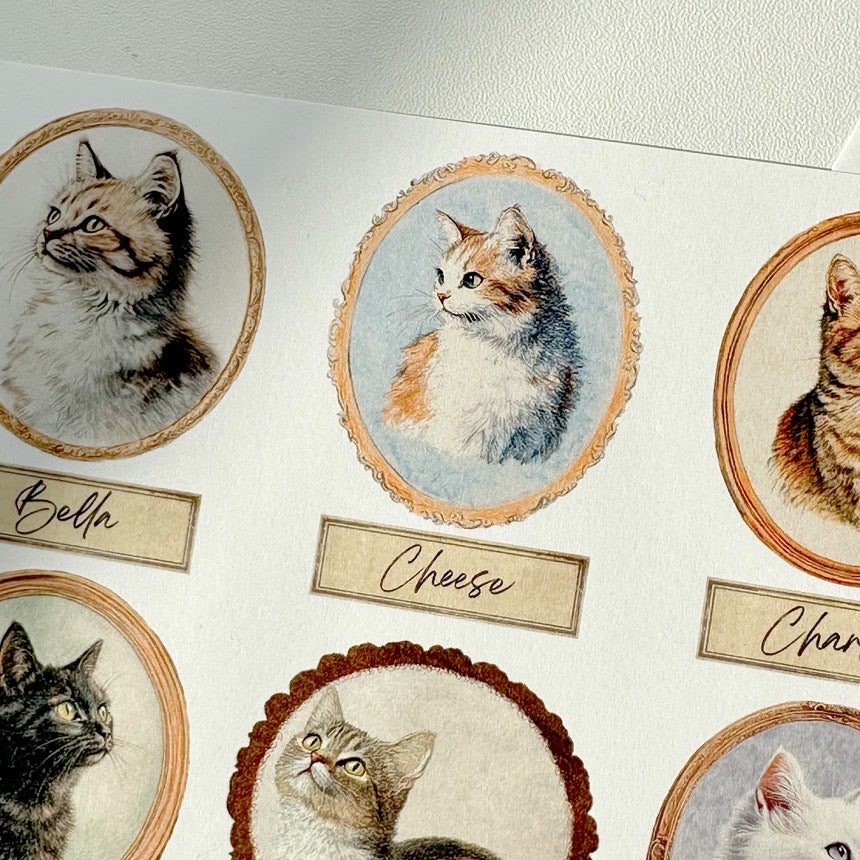 [Ann's NOTE]  Cat Frame Collage Paper