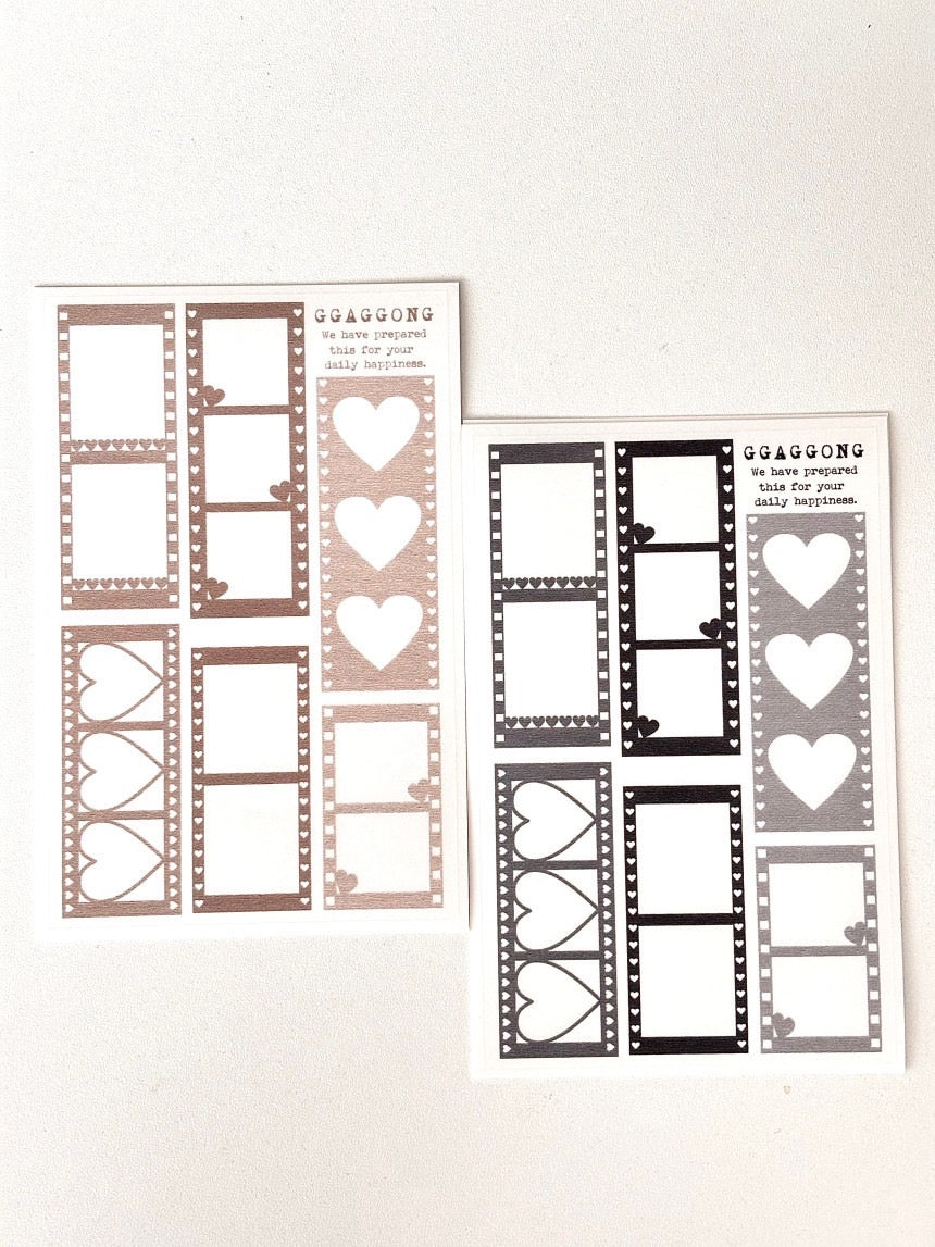 [GGAGGONG] Heart Film PET ALL Color