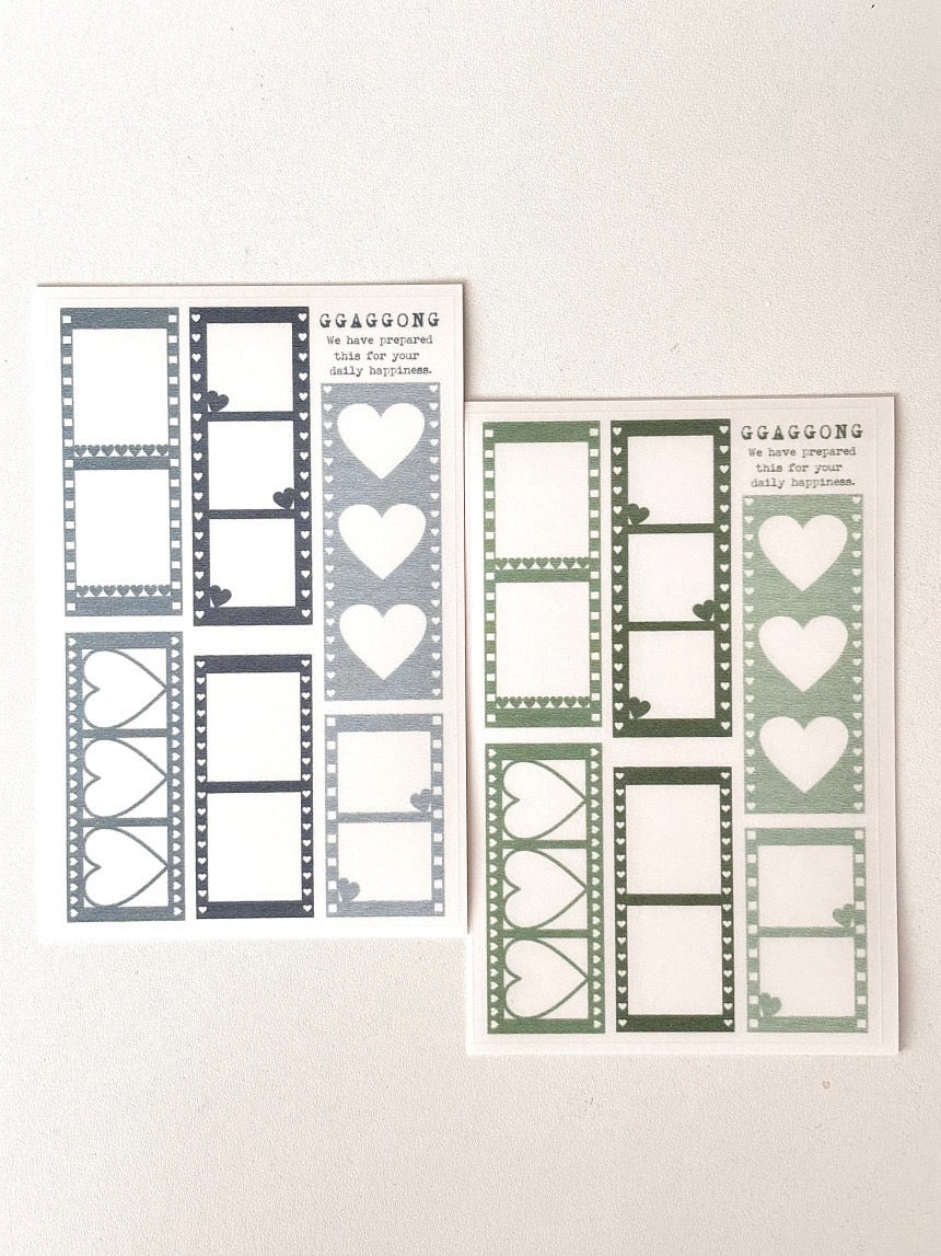 [GGAGGONG] Heart Film PET ALL Color