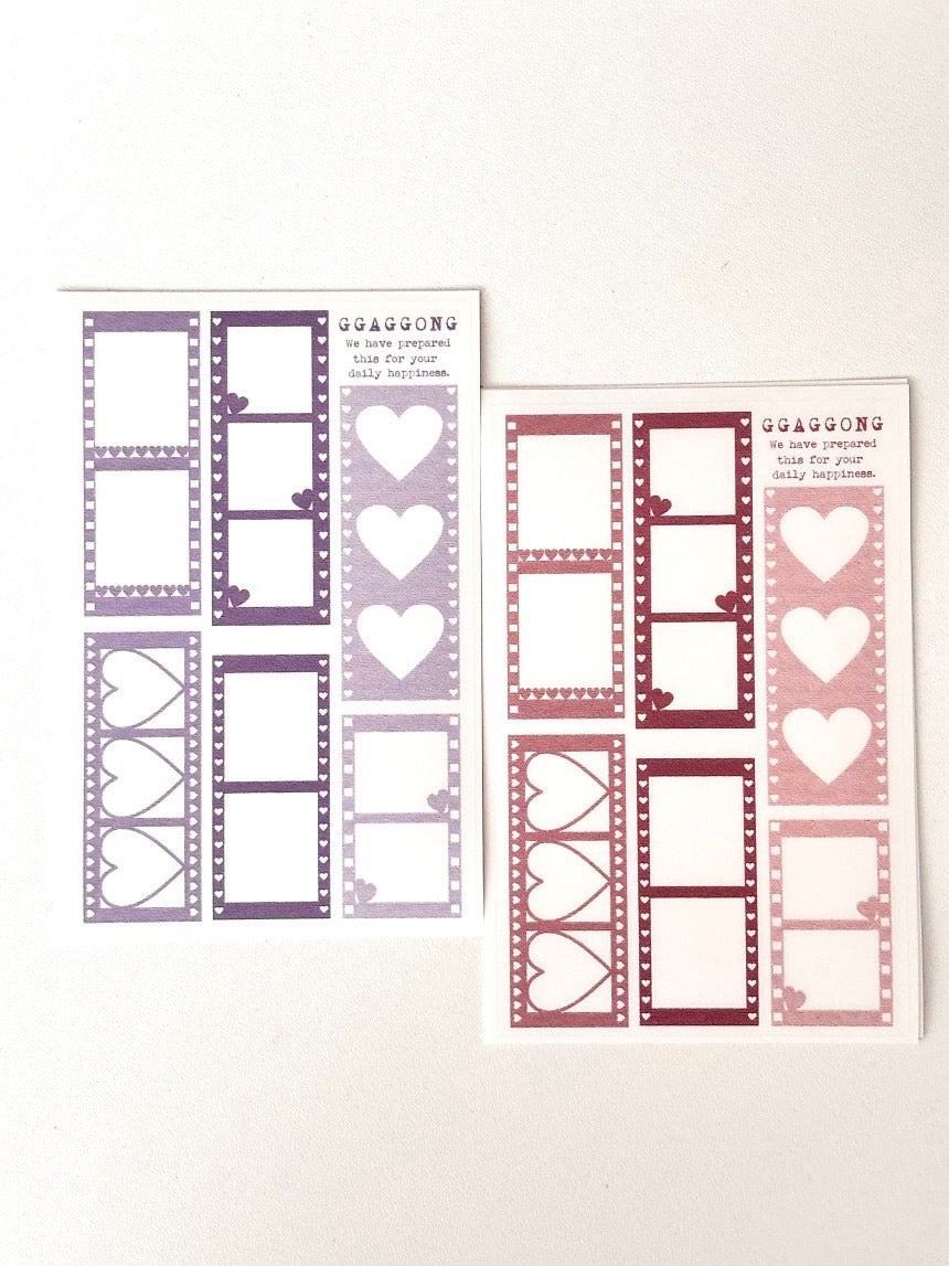 [GGAGGONG] Heart Film PET By Color