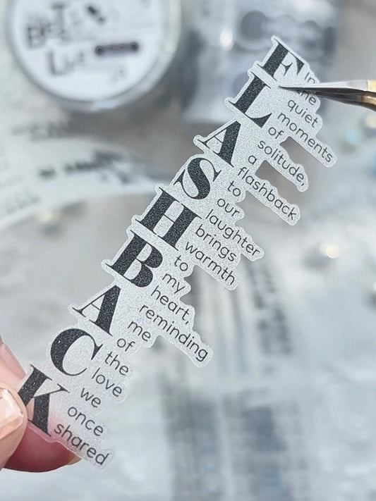 [GGAGGONG] Lettering Luxe PET Tape