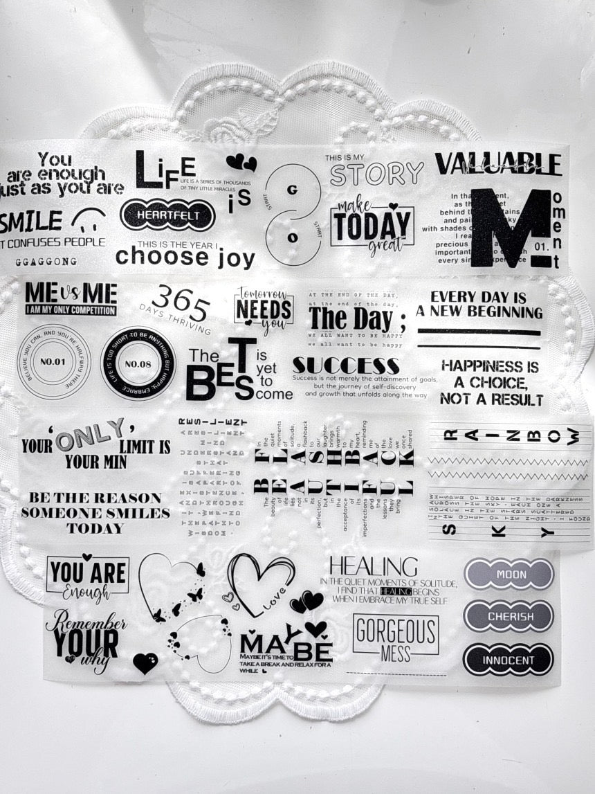 [GGAGGONG] Lettering Luxe PET Tape