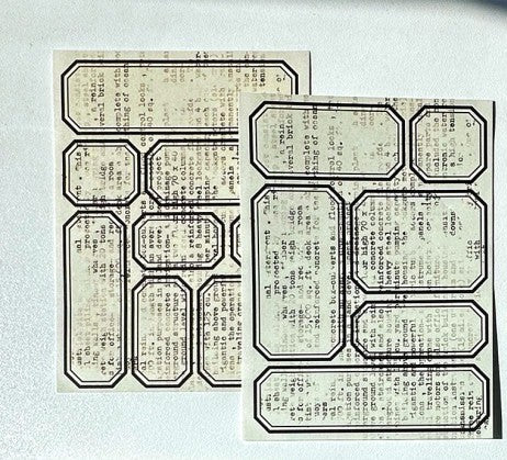 [Ann's NOTE]  Vintage Collage Label Basic ver.
